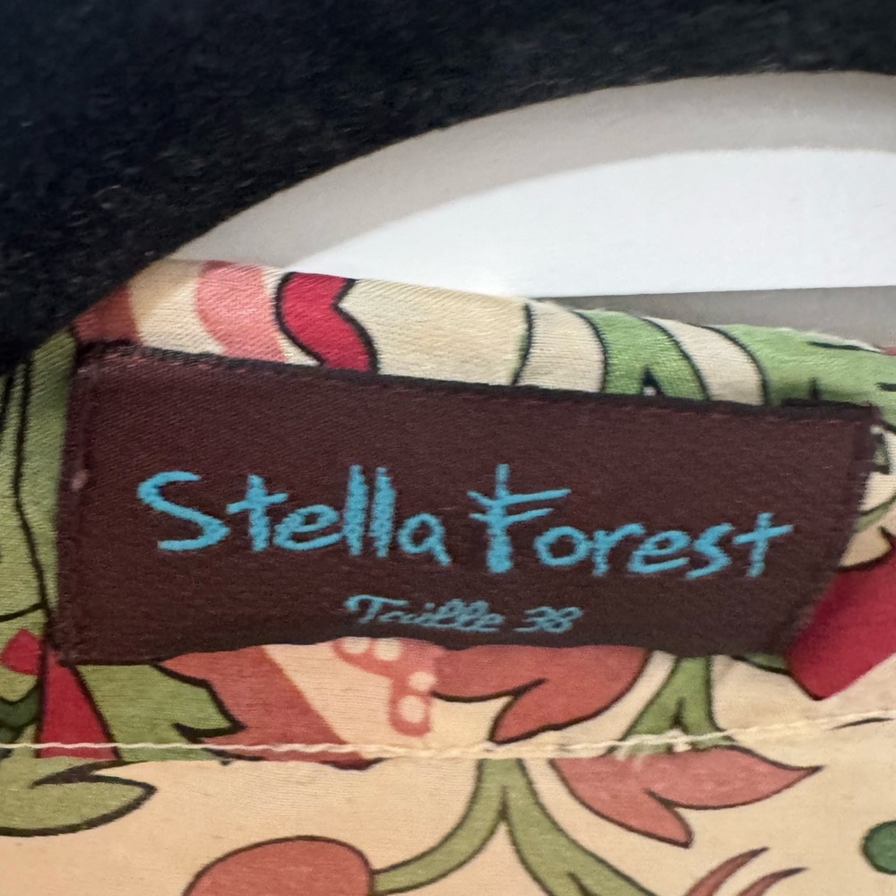 STELLA FOREST Vintage 100% Silk Floral Paisley Long Kimono Robe - Picture 5 of 5